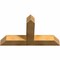 Ekena Millwork Portland Rough Sawn Timber Gable Bracket, Western Red Cedar, 48"W x 28"H x 6"D x 6"F, 14/12 Pitch GBW048X28X0606POR00RWR - alternate 2